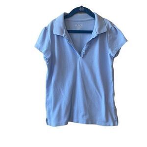 The Children’s Place Ruffle Polo Uniform Shirt Girls Size Large 10/12 Lot of 3